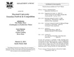 Marshall University Music Department Presents the Marshall University Sonatina Festival & Competition