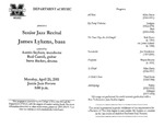 Marshall University Music Department Presents a Senior Jazz Recital, James Lykens, bass