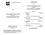 Marshall University Music Department Presents a Woodwind Ensembles Recital, Studios of Ann Marie Bingham, Edwin Bingham, Kay Lawson and Wendell Dobbs