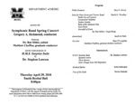 Marshall University Music Department Presents the Symphonic Band Spring Concert, Gregory A. Richmond, conductor, featuring: Dr. Ben Miller, soloist, Matthew Chaffins, graduate conductor, and the world premiere of, H.M.S. Surprise Suite, by Dr. Stephen Lawson