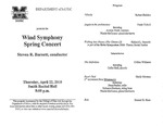 Marshall University Music Department Presents the Wind Symphony Spring Concert, Steven R. Barnett, conductor