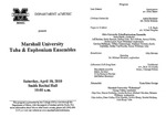 Marshall University Music Department Presents the Marshall University Tuba & Euphonium Ensembles by Michael Stroeher and George Palton