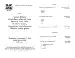 Marshall University Music Department Presents Guest Artists: Alison Brown Sincoff, flute, Michele Fiala, oboe, Matthew Morris, bassoon and contrabassoon, William Averill, piano