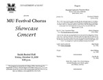 Marshall University Music Department Presents the MU Festival Chorus, Showcase Concert