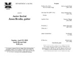 Marshall University Music Department Presents a Junior Recital, Jason Breslin, guitar