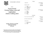 Marshall University Music Department Presents a Faculty Recital, George Palton, tuba and euphonium, Alanna Cushing, piano by George Palton and Alanna Cushing