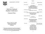 Marshall University Music Department Presents the 2010 SCI National Student Conference: Concert Two
