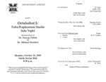 Marshall University Music Department Presents Octubafest I: Tuba/Euphonium Studio, Solo Night, featuring students of Dr. George Palton and Dr. Michael Stroeher