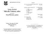 Marshall University Music Department Presents a Senior Recital, Shirelle Yuhase, tuba, accompanied by Sean Parsons, piano