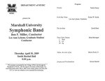 Marshall University Music Department Presents the Marshall University Symphonic Band, Ben F. Miller, Conductor, Lee Ann Lykens, Graduate Student Conductor