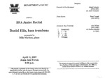 Marshall University Music Department Presents a BFA Junior Recital, Daniel Ellis, bass trombone