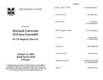 Marshall University Music Department Presents the Marshall University 12.0 Jazz Ensemble by Ed Bingham