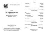 Marshall University Music Department Presents the MU Chamber Choir by David Castleberry