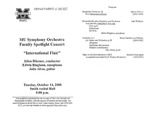 Marshall University Music Department Presents the MU Symphony Orchestra Faculty Spotlight Concert, 