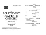 Marshall University Music Department Presents, SCI Student Composers Concert, Esin Günduz, SCI Chapter President Dr. Mark Zanter, advisor