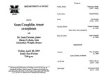 Marshall University Music Department Presents Sean Coughlin, tenor saxophone