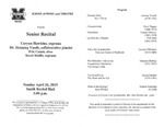 Marshall University Music Department Presents a Senior Recital, Corynn Hawkins, soprano, Dr. Henning Vauth, collaborative pianist, Eric Caines, oboe, Sarah Riddle, soprano