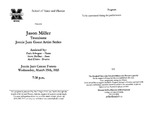 Marshall University Music Department Presents Jason Miller, Trombone, Jomie Jazz Guest Artist Series