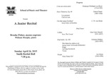 Marshall University Music Department Presents a Junior Recital, Brooke Fisher, mezzo-soprano by Brooke Fisher