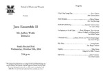 Marshall University Music Department Presents Jazz Ensemble II, Mr. Jeffrey Wolfe, Director