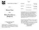 Marshall University Music Department Presents a Master Class, With, Milen Parashkevov (Bulgaria)