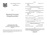 Marshall University Music Department Presents the Marshall University String Ensembles