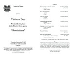 Marshall University Music Department Presents Violauta Duo, Wendell Dobbs, flute, Júlio Ribeiro Alves, guitar, ''Rossiniana'' by Wendell Dobbs and Júlio Ribeiro Alves