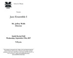 Marshall University Music Department Presents a Jazz Ensemble I, Mr. Jeffrey Wolfe, Director by Jeff Wolfe