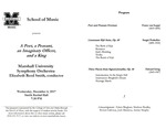 Marshall University Music Department Presents A Poet, a Peasant, an Imaginary Officer, and a King, Marshall University, Symphony Orchestra, Elizabeth Reed Smith, conductor by Elizabeth Reed Smith