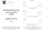 Marshall University Music Department Presents a Jazz Combos II-IV by Marshall University