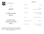 Marshall University Department of Music Presents Jazz II, Dr. Martin Saunders, Director by Martin W. Saunders