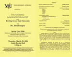 Marshall University Music Department Presents The Nahono Saxophone Quartet, from, Bowling Green State University, with, Dr. John Sampen by John Sampen