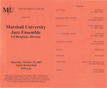 Marshall University Department of Music Presents the Marshall University Jazz Ensemble, Ed Bingham, director by Ed Bingham