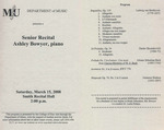 Marshall University Music Department presents a Senior Recital, Ashley Bowyer, piano by Ashley Bowyer