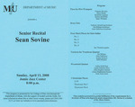 Marshall University Music Department presents a Senior Recital, Sean Sovine by Sean Sovine