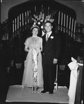 Bob Myers and Lois wedding, Apr. 13, 1949, 26th St Baptist Church, Huntington