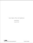 Linear Algebra/ Theory And Applications