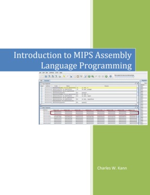 "Introduction To MIPS Assembly Language Programming"