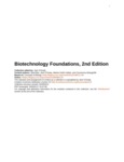 Biotechnology Foundations - 2nd Edition