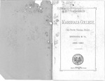 Marshall College catalog, 1886-1887