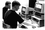 MU Journalism students Tom McCollum and John Winters, ca. 1992-93