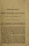 Incomprehensibility of God's Nature and Ways by William Swan Plumer