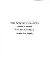 Widow’s Finances by Vernon L. Shontz