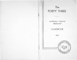 The Handbook of Marshall College, 1939-1940