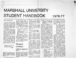 The Student Handbook of Marshall University, 1976-1977 by Marshall University