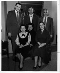 Huntington Women's Club group with guest Bert Shimp 1956 by Barnett