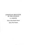 Christian Behavior in the Church