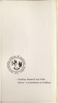 West Virginia College of Graduate Studies Bulletin, 1974-1975 by WVCOGS