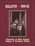 West Virginia College of Graduate Studies Bulletin, 1991-1992 by WVCOGS
