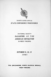 Proceedings of the Thirty-Sixth Annual State Conference for the Daughters of the American Revolution in West Virginia, October 9-11, 1941